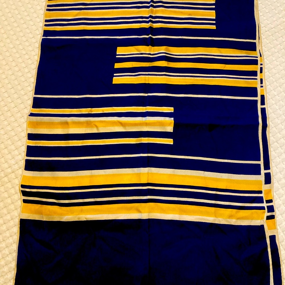 Long vintage silk scarf